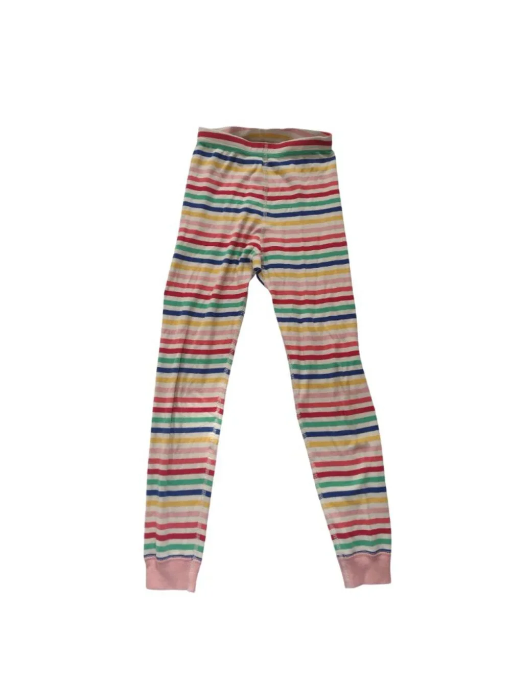 Hanna Andersson Kids Rainbow Striped Pajama Set 8 Multicolor Organic Cotton PJs